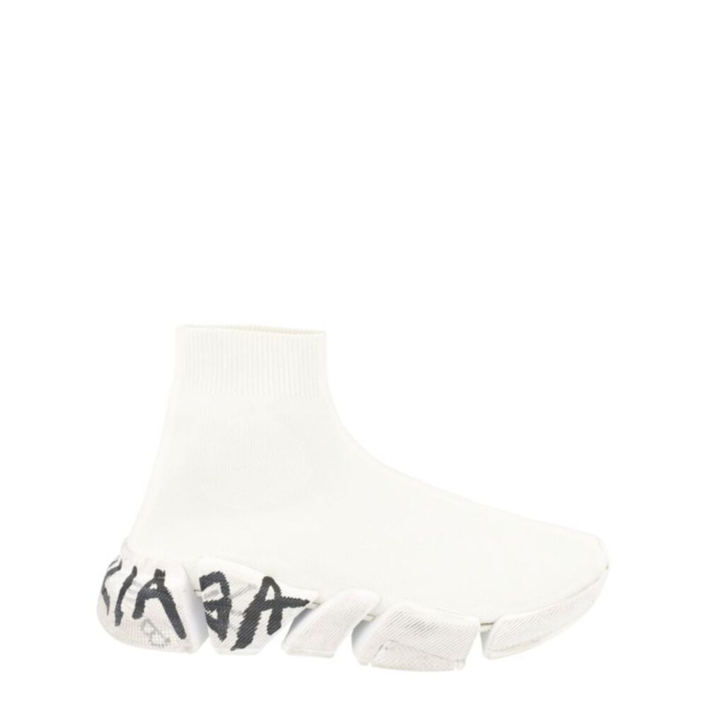 Balenciaga Speed 2.0 Graffiti Sneakers White Womens
